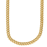 10kt Yellow Gold Unisex Turkish Hollow Miami Cuban Chain 9mm 18"