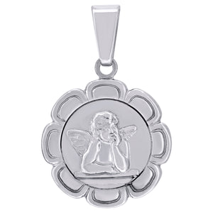 925 Sterling Silver Unisex Religious Angel Raphael Charm Pendant