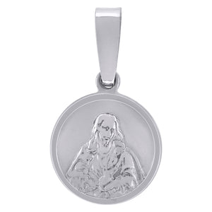 925 Sterling Silver Mens Jesus Religious Charm Pendant