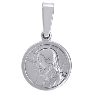 925 Sterling Silver Mens Jesus Religious Charm Pendant