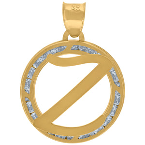10kt Yellow Gold Unisex Cubic-zirconia Initial Letter Z Heart Charm Pendant