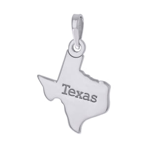 925 Sterling Silver Unisex American States Texas Charm Pendant