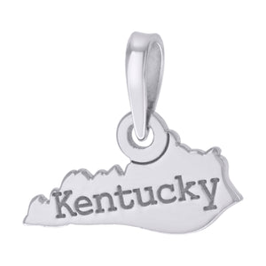 925 Sterling Silver Unisex American States Kentucky Charm Pendant