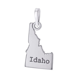 925 Sterling Silver Unisex American States Idaho Charm Pendant