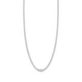 14kt White Gold Womens Round Diamond Cluster Fashion Necklace 10 Cttw