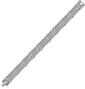 Tungsten Mens Polished Link Bracelet 13mm Size 8.5 Inches