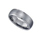 Tungsten Brushed Finish Mens Comfort-fit 7mm Size-10.5 Wedding Band