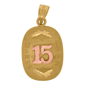 10kt Gold Diamond-cut Unisex Flying Angel Ht:25.4mm x W:13.1mm Religious Charm Pendant
