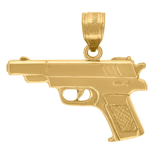 10kt Yellow Gold Mens Charm Pendant