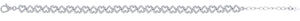 925 Sterling Silver Women Cubic Zirconia Fancy Link Heart Adjustable Bracelet
