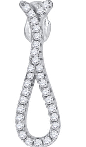925 Sterling Silver Womens Cubic Zirconia Fashion Charm Pendant