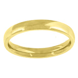 14kt Yellow Gold Unisex Dome Polished Comfort-fit 3mm-Size -14 Wedding Engagement Band Ring