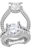 925 Sterling Silver Womens Cubic Zirconia Engagement Ring Size 8