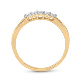 10kt Yellow Gold Princess Diamond Bridal Wedding Ring Set 1 Cttw Size 10
