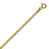 10kt Yellow Gold Unisex Solid Cuban Chain 2mm 20 Inches