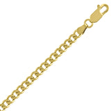 10kt Yellow Gold Unisex Solid Cuban Chain 3.5mm 26 Inches