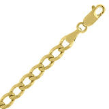 10kt Yellow Gold Unisex Solid Cuban Chain 4.7mm 30 Inches