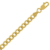10kt Yellow Gold Unisex Solid Cuban Chain 5.6mm 16 Inches