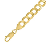 10kt Yellow Gold Unisex Solid Cuban Chain 9.8mm 28 Inches