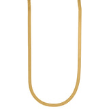 10kt Yellow Gold Unisex Herringbone Chain 4mm 18 Inches