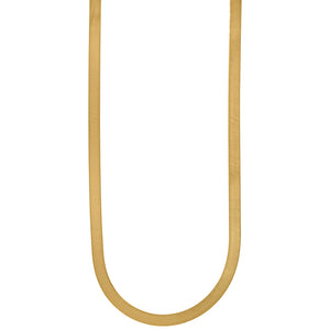 10kt Yellow Gold Unisex Herringbone Chain 5mm 16 Inches