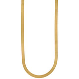 10kt Yellow Gold Unisex Herringbone Chain 5mm 22 Inches