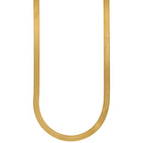 10kt Yellow Gold Unisex Herringbone Chain 6mm 20 Inches