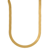 10kt Yellow Gold Unisex Herringbone Chain 7mm 20 Inches