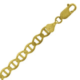 10kt Yellow Gold Unisex Solid Mariner Chain 6.0mm 30 inches