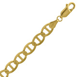 10kt Yellow Gold Unisex Solid Mariner Chain 8.8mm 28 inches
