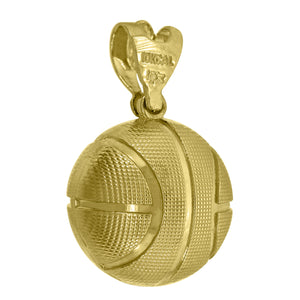 10KT Yellow Gold Mens Football Sports Charm Pendant