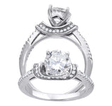 925 Sterling Silver Womens Cubic Zirconia Engagement Ring Size 9