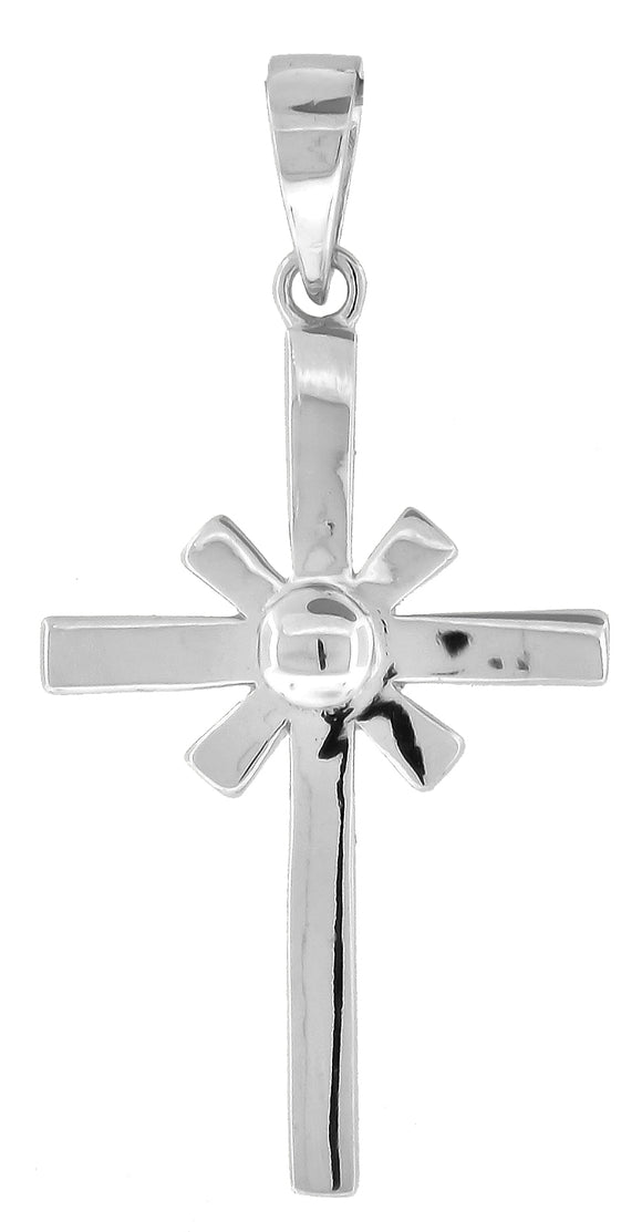 925 Sterling Silver Unisex Cross Religious Charm Pendant