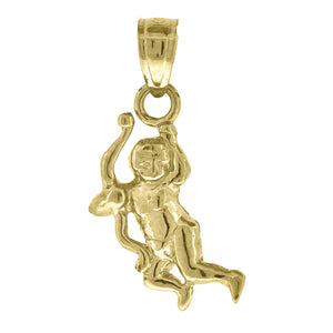 10kt Yellow Gold Womens Angel Ht:20.3mm x W:8.7mm Religious Charm Pendant