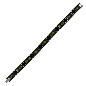 Tungsten Black Camouflage Military Mens Fashion Bracelet 10mm Size 8.5 Inches