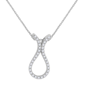 925 Sterling Silver Women Cubic Zirconia Rolo Link Necklace