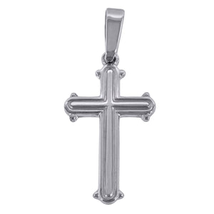 925 Sterling Silver Unisex Cross Religious Charm Pendant