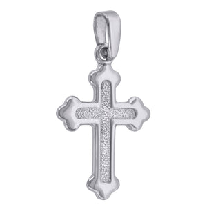 925 Sterling Silver Unisex Cross Religious Charm Pendant