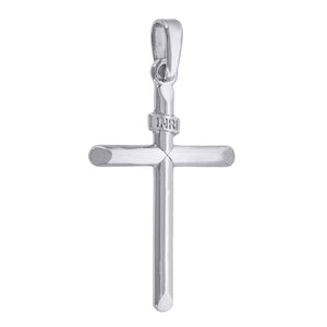 925 Sterling Silver Unisex INRI Cross Religious Charm Pendant