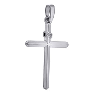 925 Sterling Silver Unisex INRI Cross Religious Charm Pendant