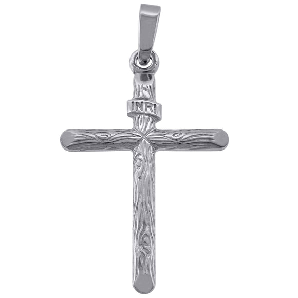 925 Sterling Silver Unisex Religious Inri Cross Charm Pendant
