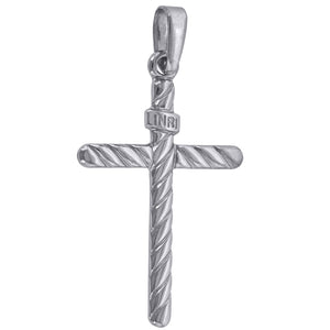 925 Sterling Silver Unisex Religious Inri Cross Charm Pendant