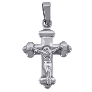 925 Sterling Silver Unisex Cross Crucifix Religious Charm Pendant