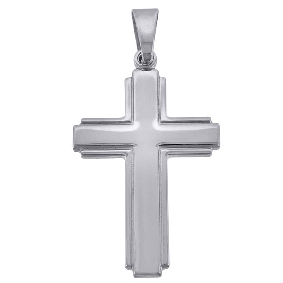 925 Sterling Silver Unisex Cross Religious Charm Pendant