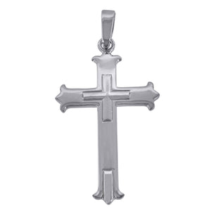 925 Sterling Silver Unisex Cross Religious Charm Pendant