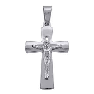 925 Sterling Silver Unisex Cross Crucifix Religious Charm Pendant