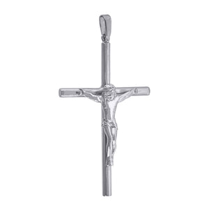 925 Sterling Silver Unisex Cross Crucifix Religious Charm Pendant