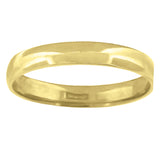 14kt Yellow Gold Unisex Dome Polished Regular-fit 3mm-Size 13 Wedding Engagement Anniversary Band Ring