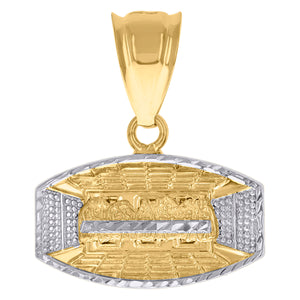 10kt Two-tone Gold Mens Last Supper Religious Charm Pendant