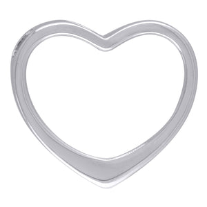 925 Sterling Silver Womens Heart Slide Pendant